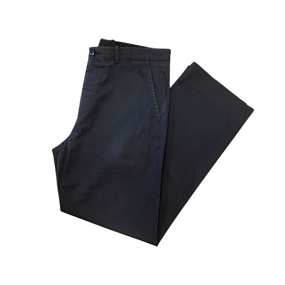 Theory Men’s Baron Encore Chino Dress Pant Coastal Blue 34 Waist Stretch Cotton